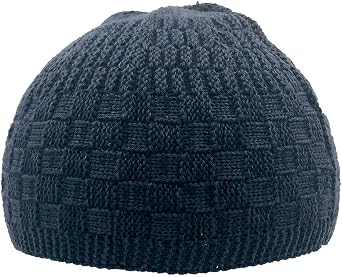 Checkered Knit Islamic Prayer Cap 