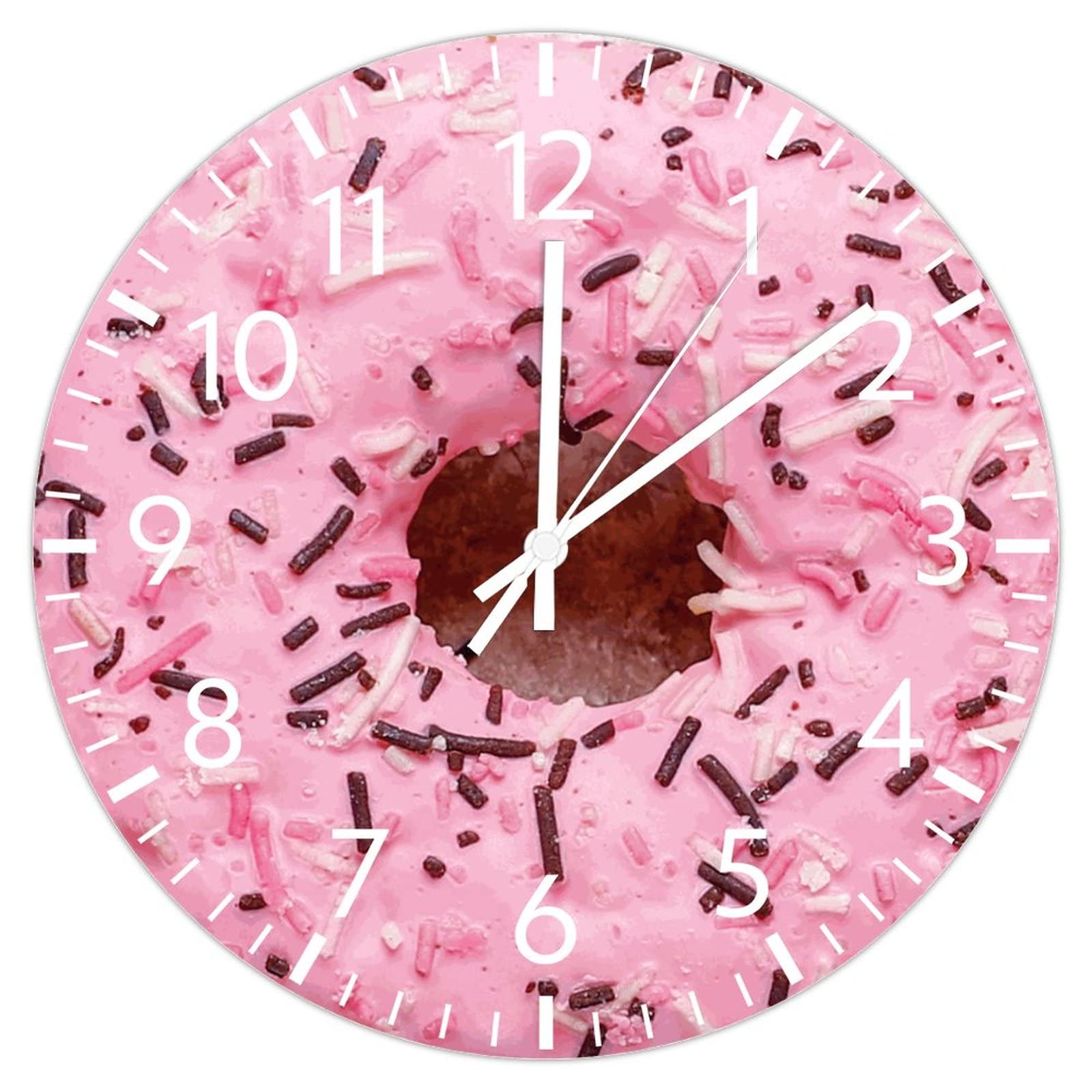 Horloge murale donut silencieuse pour supprimer le bruit du tic-tac dans une chambre d'enfant