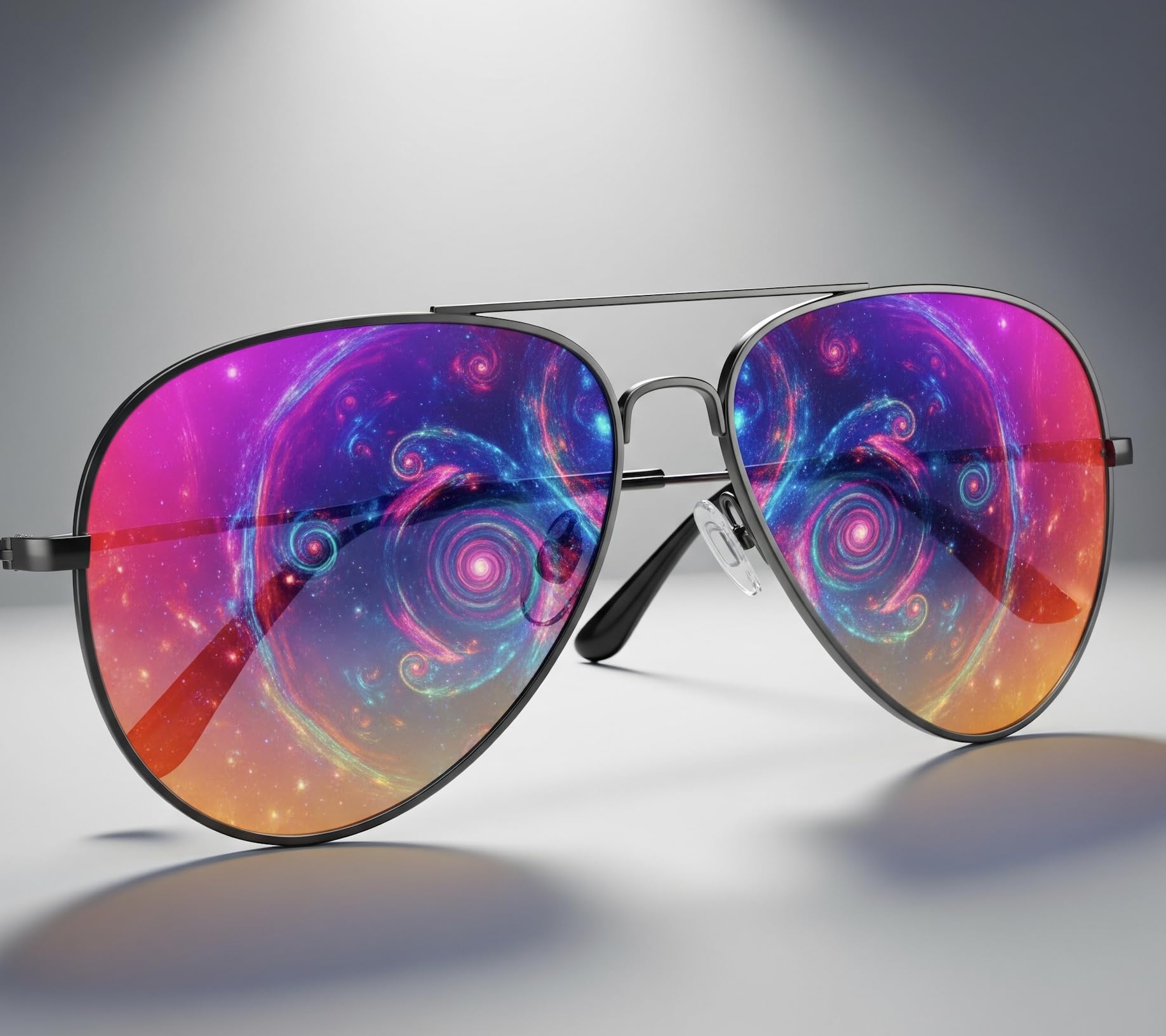 GogoRavers™ Ultimate Metal Diffraction Pilot Shades, Aviator Frame Prism Optics for Raves EDM Parties, Psytrance Festivals - Image 3