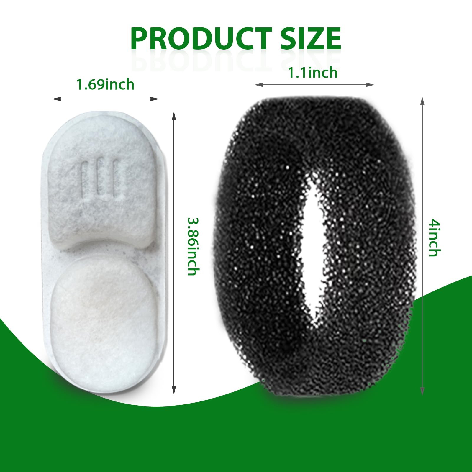 Apauk Filtri e spugne di ricambio, S applicabili solo ad APFSS-3201 (8+8)