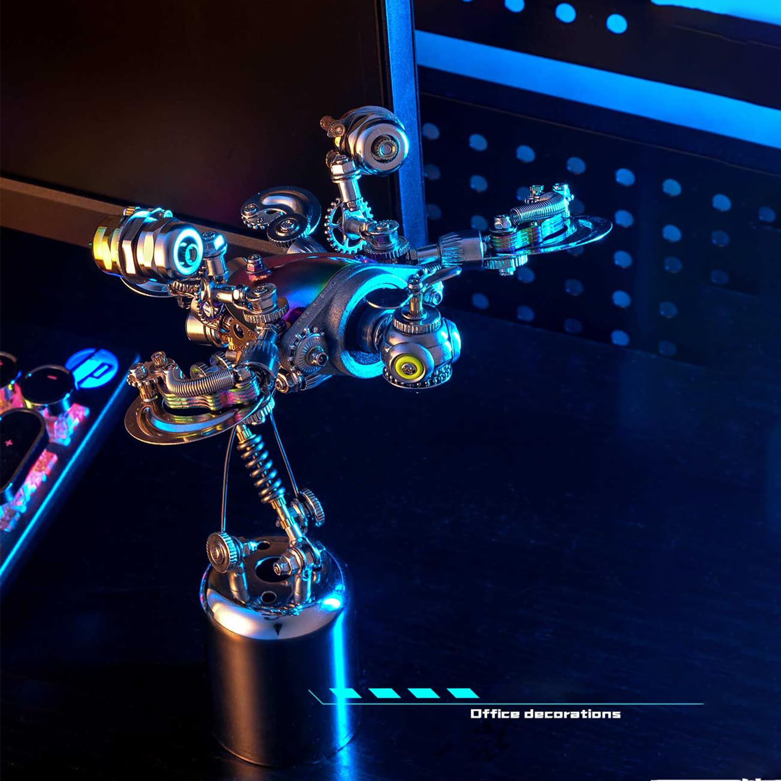 Metalowe puzzle 3D dla dorosłych, mechaniczny model montażu żółwia, rękodzieło, łamigłówka - idealna dekoracja biurka i prezenty (329+ szt.)