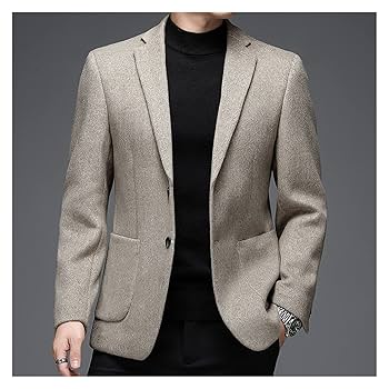 ベージュ シングルブレスト ビジネススーツ 71mo2-6LP6L._UF350,350_QL80_.jpg