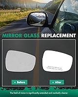 Vista 6 de SCITOO Espejo retrovisor lateral derecho del pasajero, ajustable para HYUNDAI ELANTRA 2011-2016 SIN CALEFACCIÓN, vidrio de repuesto para espejo