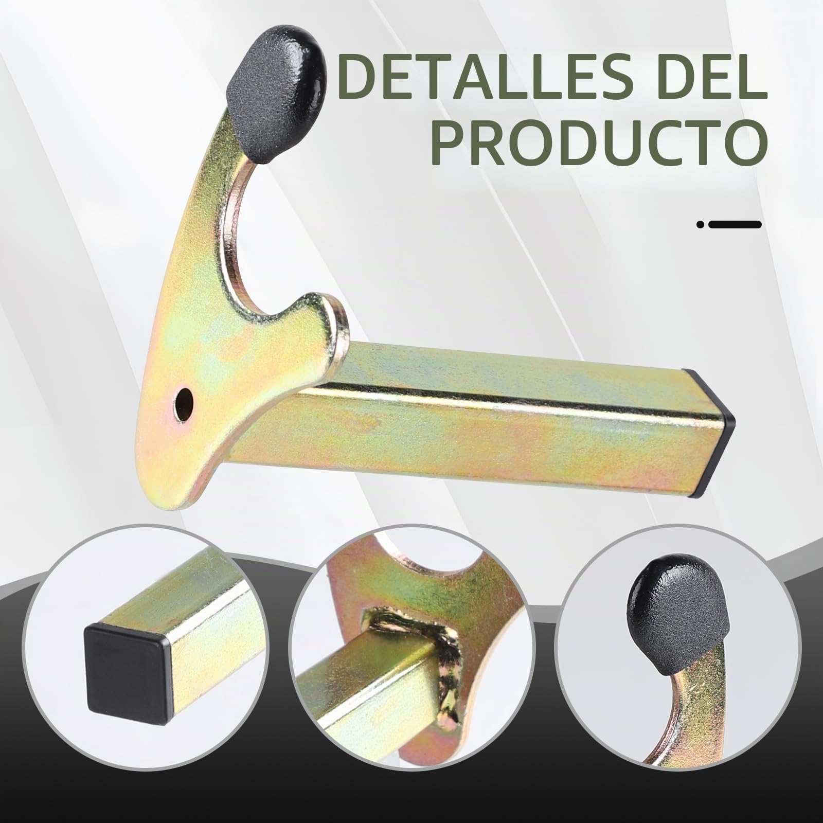 EFUTURETIME 2 Piezas Adaptadores para Caballete Trasero de Moto Universal, Soporte de Basculante de Moto 20 X 20 X 118 mm, Mantenimiento de Garaje, Limpieza de Moto, Forma de U