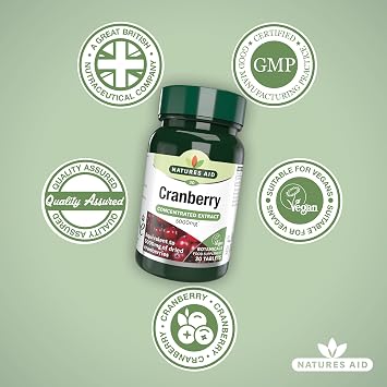 Natures Aid Cranberry 5000mg Supplement – 30 Tablets