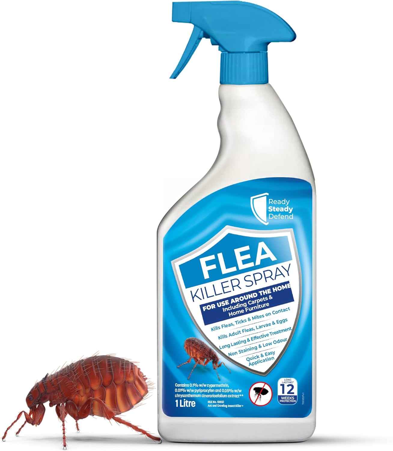 Flea Killer Spray for The Home 1 Litre Flea Treatment for Household