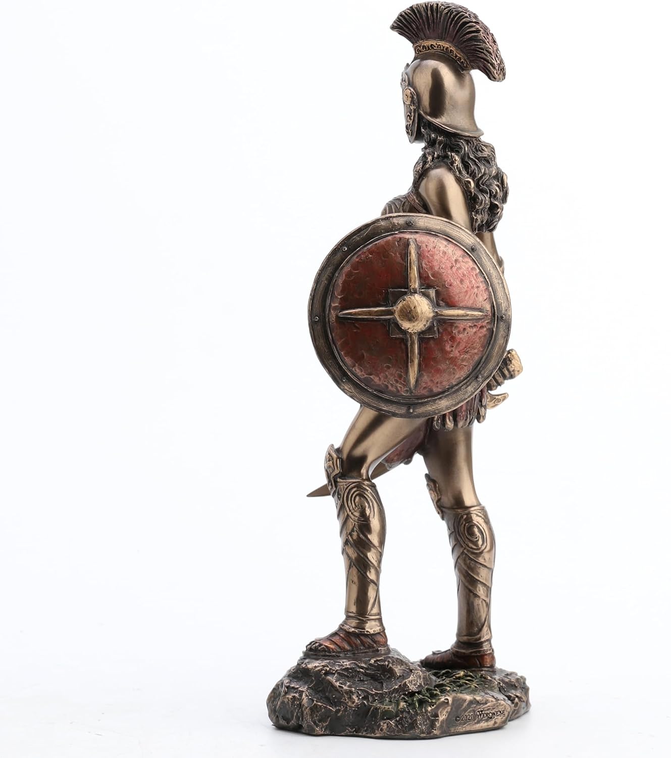 Veronese Design 9" Tall Amazon Warrior Wielding Sword and Shield Cost Cast Bronzed Resin Sculpture Collectible Figurine Greek Roman Spartan Gift