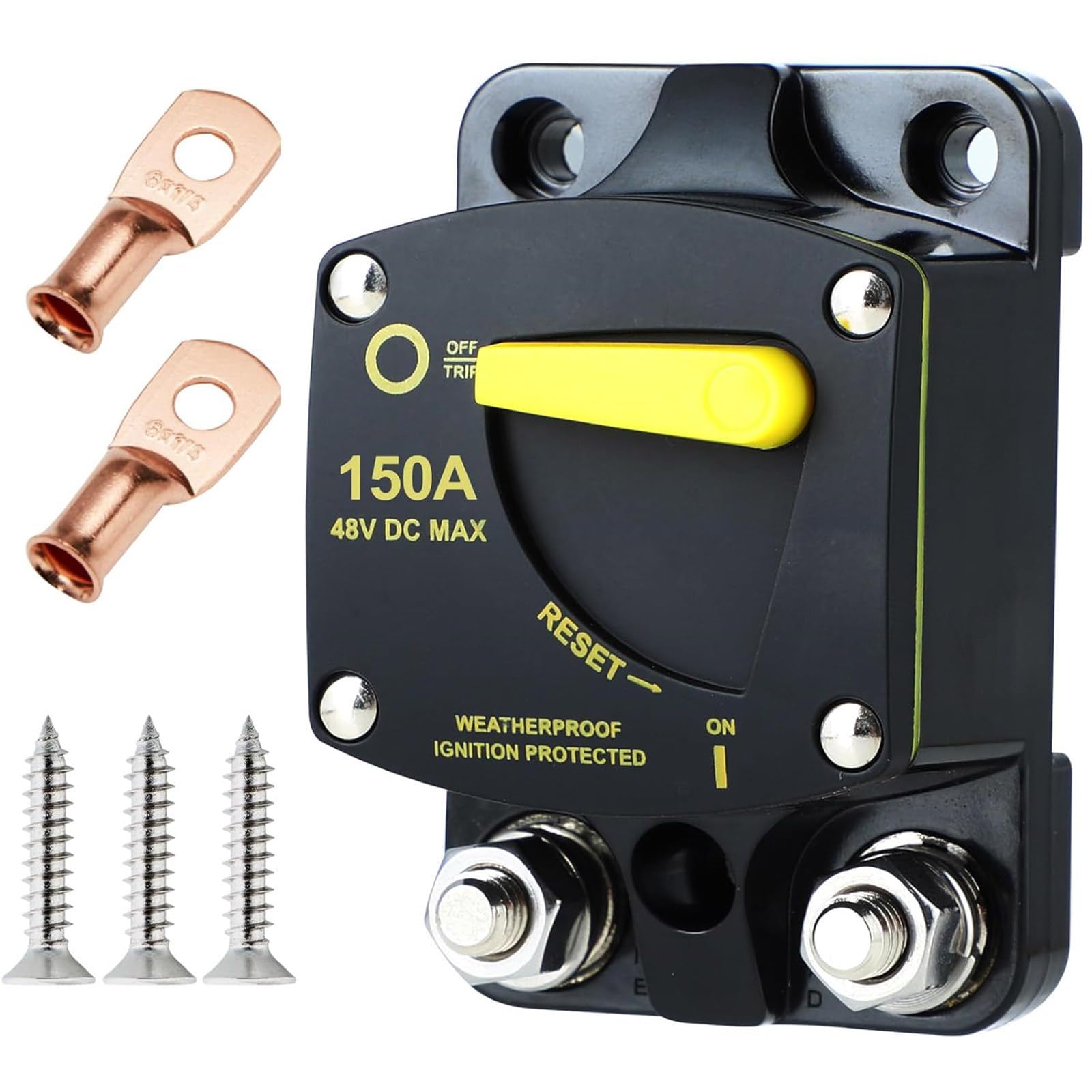Interruttore ad alte prestazioni Reset Manuale Per Auto Camion Sound Marine Camper Sistemi solari Protezione della batteria