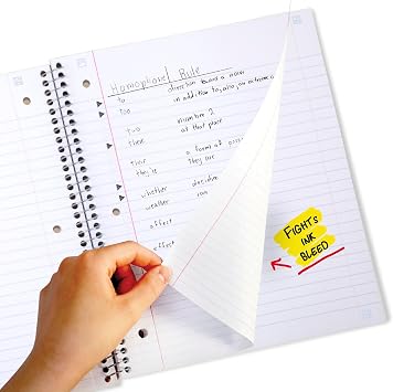 Five Star Spiral Notebook + Study App, 4 Pack, 1 Subject, Wide Ruled Paper, 8 x 10-1/2, 100 Sheets, Fights Ink Bleed, Water Resistant Cover, Purple, Pink, Gray and Blue (930105-ECM)
