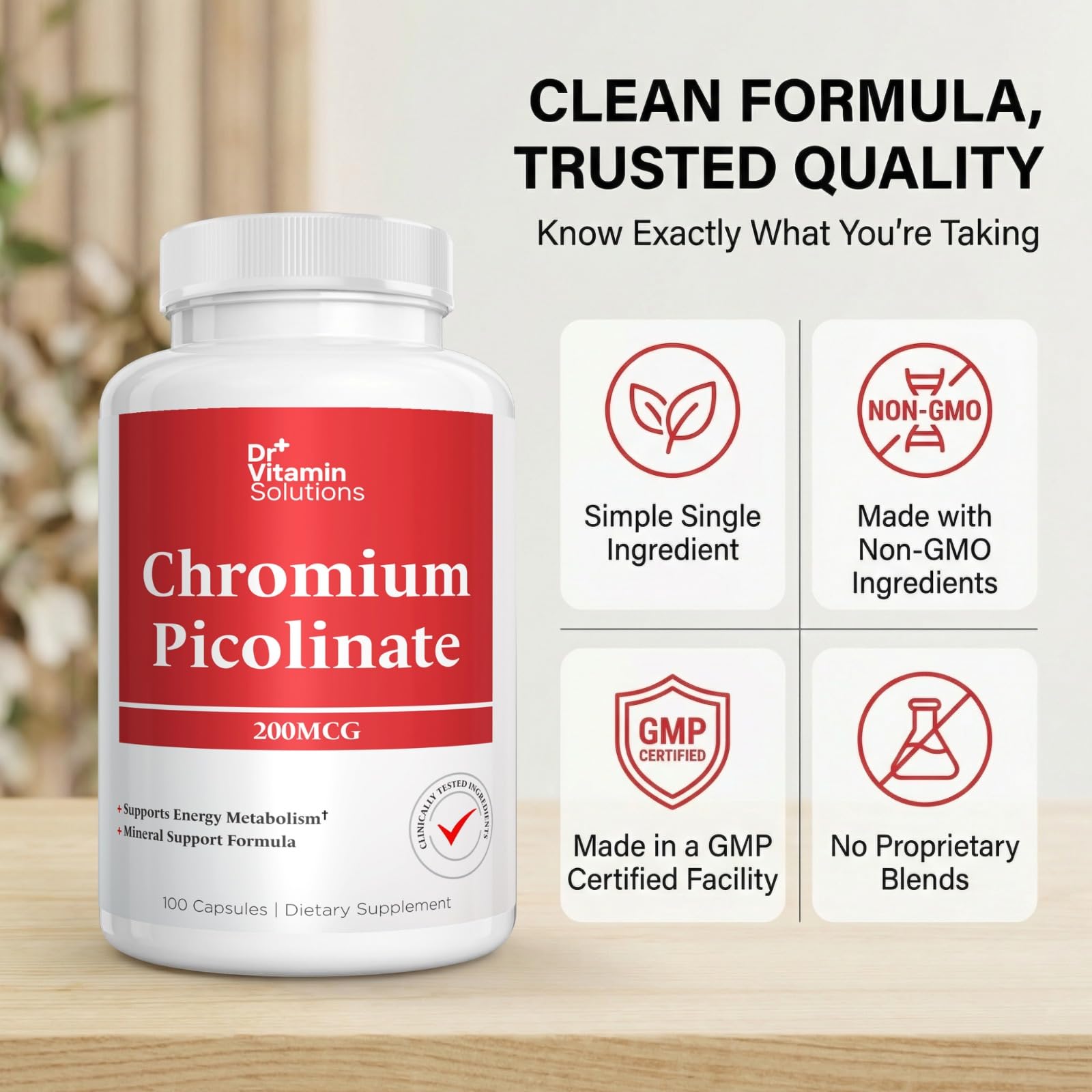 Chromium Picolinate 200 mcg - 3 Month Supply, Blood Sugar Support Mineral — Amazon image 8