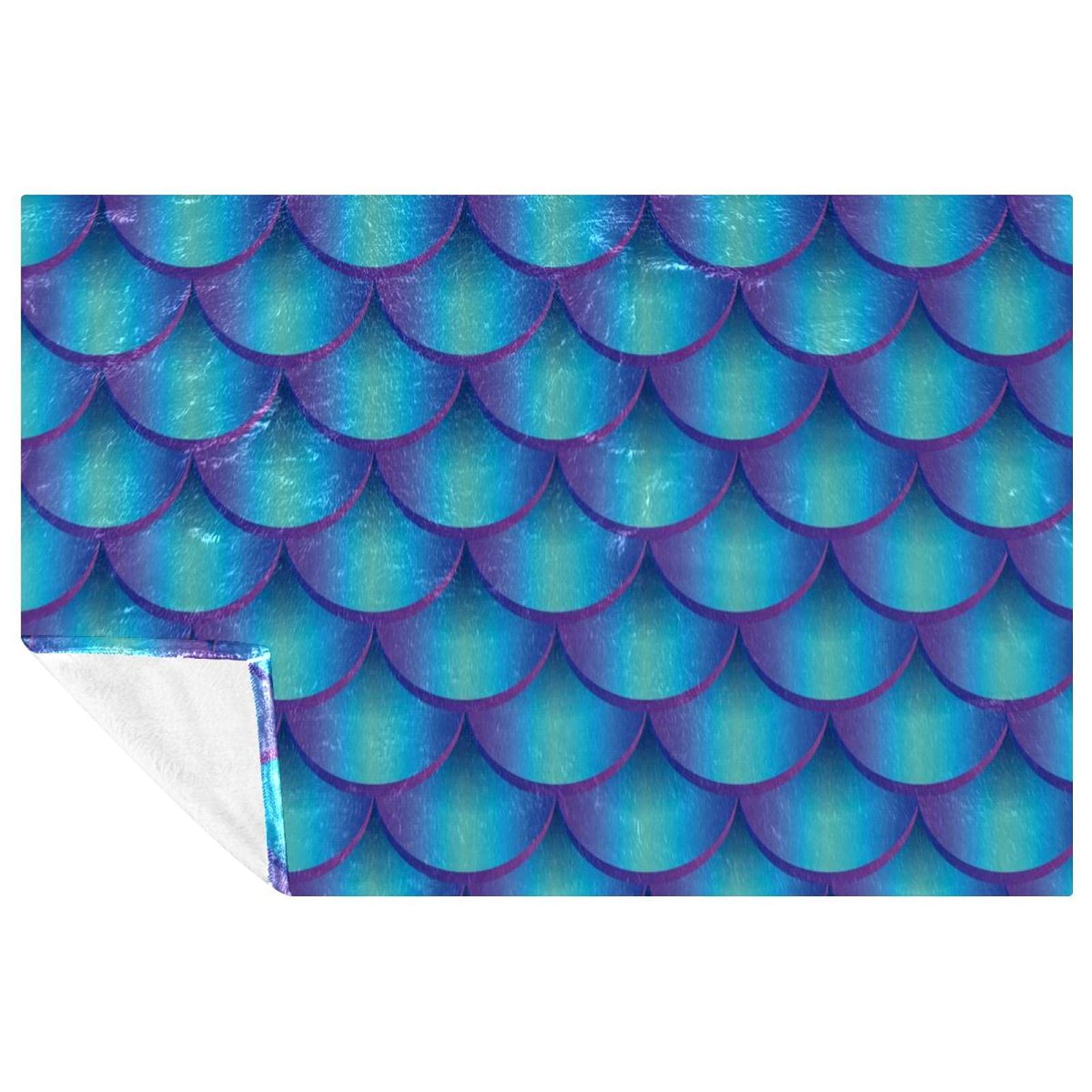 Couverture sirène douce et chaude pour lit et canapé 150x100cm