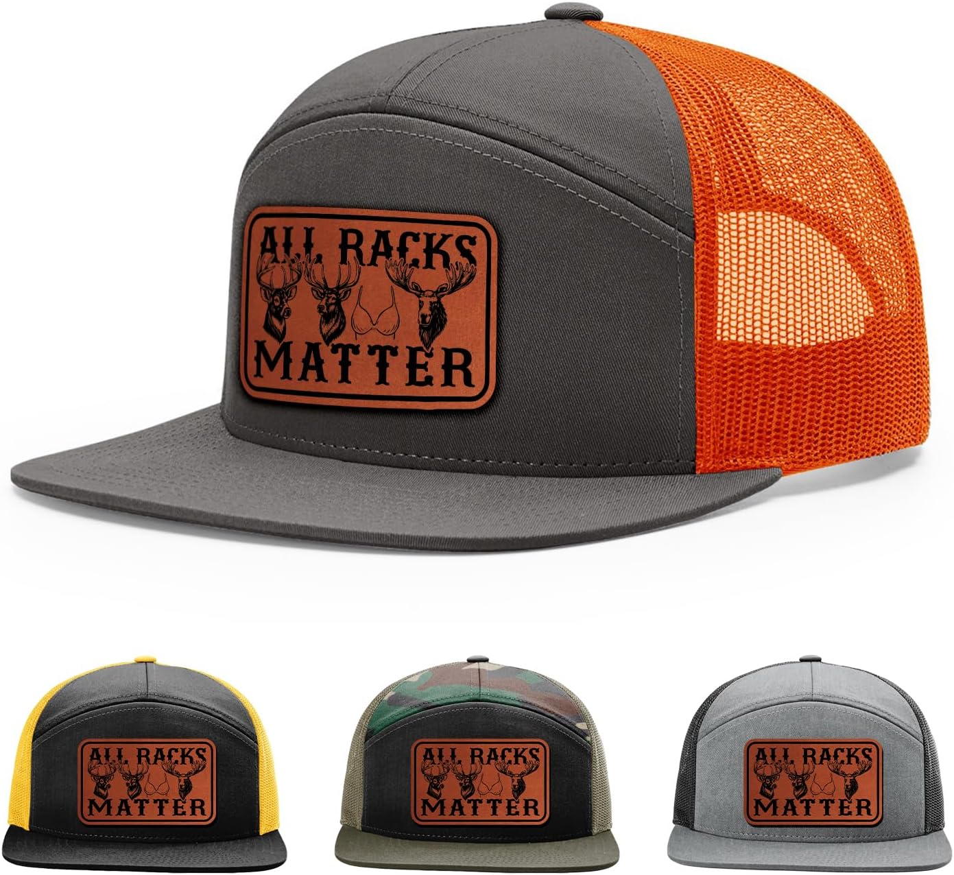 All Racks Matter, Funny Deer Elk Moose Boob Hunting Hat