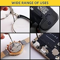 Vista 4 de Magnetic Eyeglass Repair Kit, Glasses Repair Kit with Eyeglass Screws Include Nose Pads, Precision Screwdriver Tool Set and Tweezers for Eyeglasses