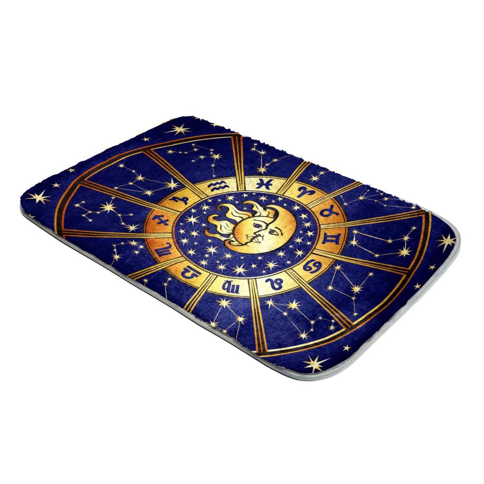Tapis à poils longs en fausse fourrure haut de gamme bleu nuit motif ciel étoilé