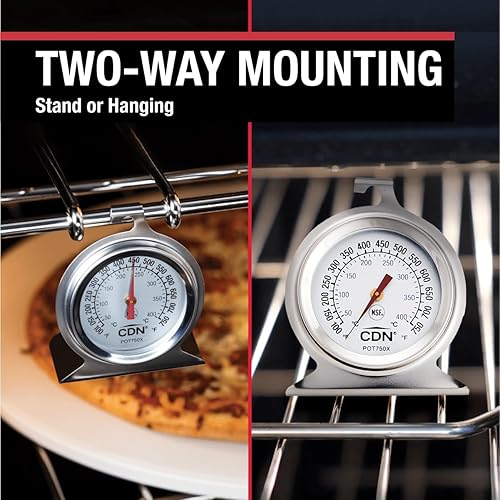 Vista 7 de CDN DOT2 - ProAccurate Termómetro para horno certificado NSF, ProAccurate termómetro de horno para altas temperaturas