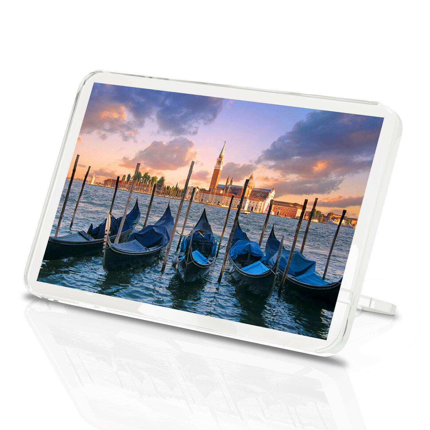 Destination Vinyl Magnets Multicolor 1 X Fridge Magnet -Venice Italy Classic Fridge Magnet - Gondola Boat Travel Venetian Fun Gift #8991