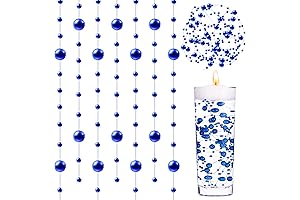 Adorned with 24 Pcs Artificial Faux Pearls String