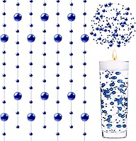 Vista 15 de Tondiamo 24 piezas de perlas artificiales para velas flotantes, perlas de imitación, guirnalda de cuentas, decoración de centro de mesa