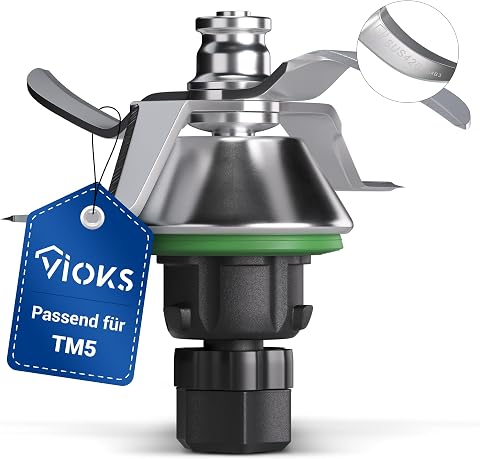 VIOKS Alternativo Coltello compatibile con Bimbу TM5 | Coltello di ricambio coltello miscelatore, in acciaio inox SUS420, per robot da cucina