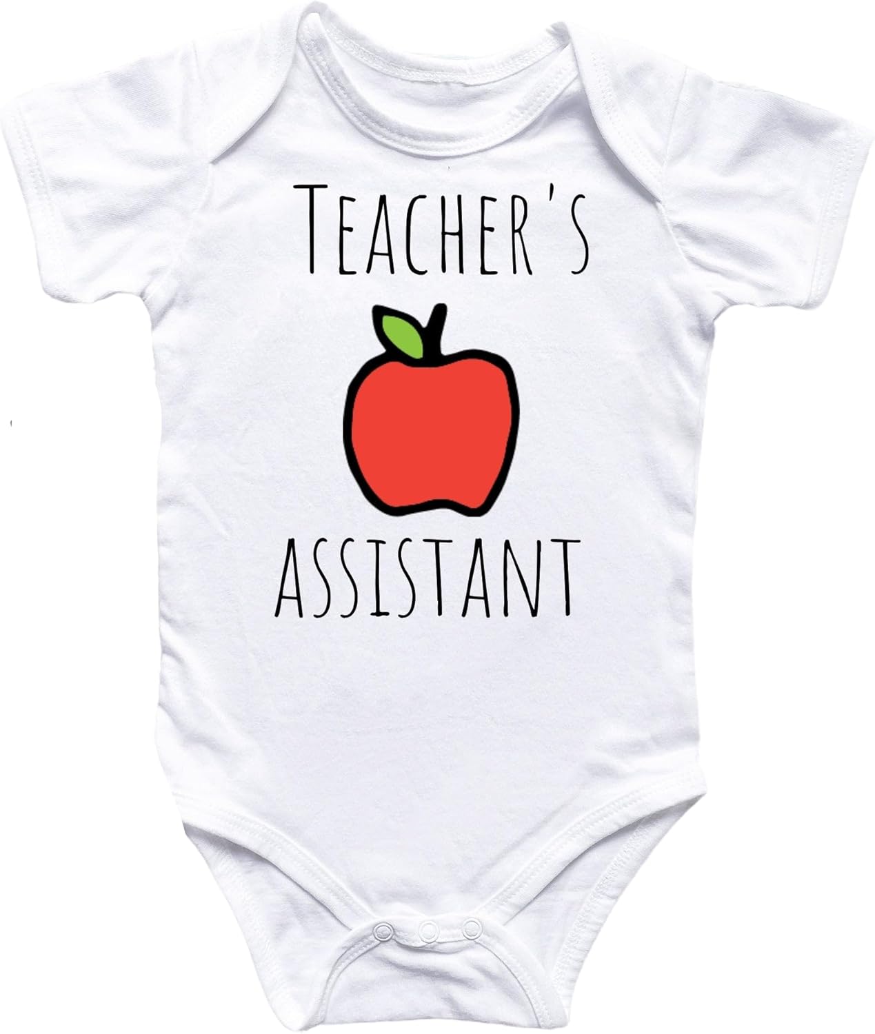 Teacher Apple - Baby Boy Girl Clothes Infant Bodysuit Funny Cute Newborn 6