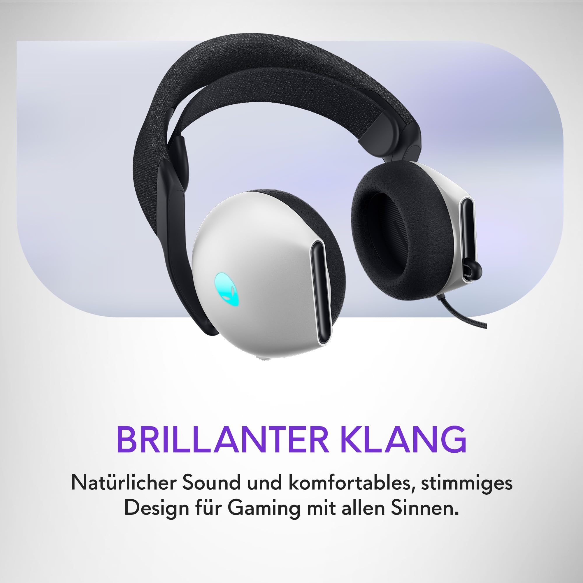 Alienware kabelgebundenes Gaming Headset - AW520H |Windows | Kopfhörer (USB) | Hi-Res Audio | Headset Mikrofon | 20-40000 Hz | Gewicht 337 g