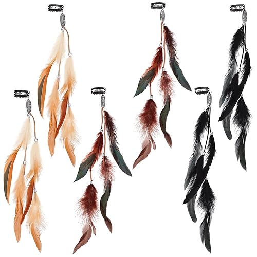 Beaupretty Pinzas de pelo para mujer, 6 piezas, extensiones de cabello para mujer, extensiones de cabello hechas a mano con clip, pinzas decorativas