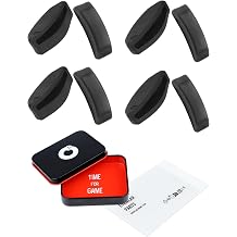 4 Pairs Ultra Soft Silicone Sunglass Nose Pads for Oakley Top Knot OO9343/Top Knot RX OX3238/HSTN OO9242/Frogskins Range/Spindrift, Push-in Anti-Slip Glasses Nose Piece Replacement Kit Black