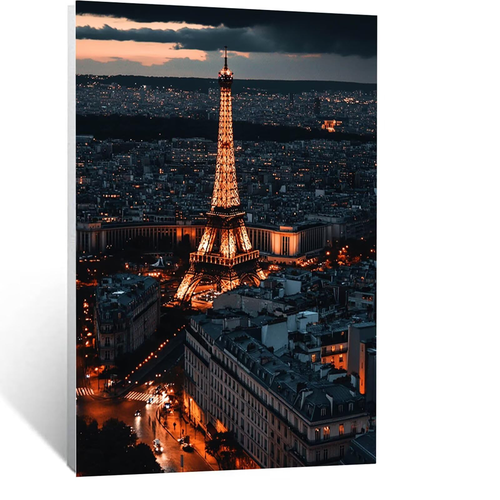 Amazon.co.jp: ダイヤモンドアート エッフェル塔 30x40 CM