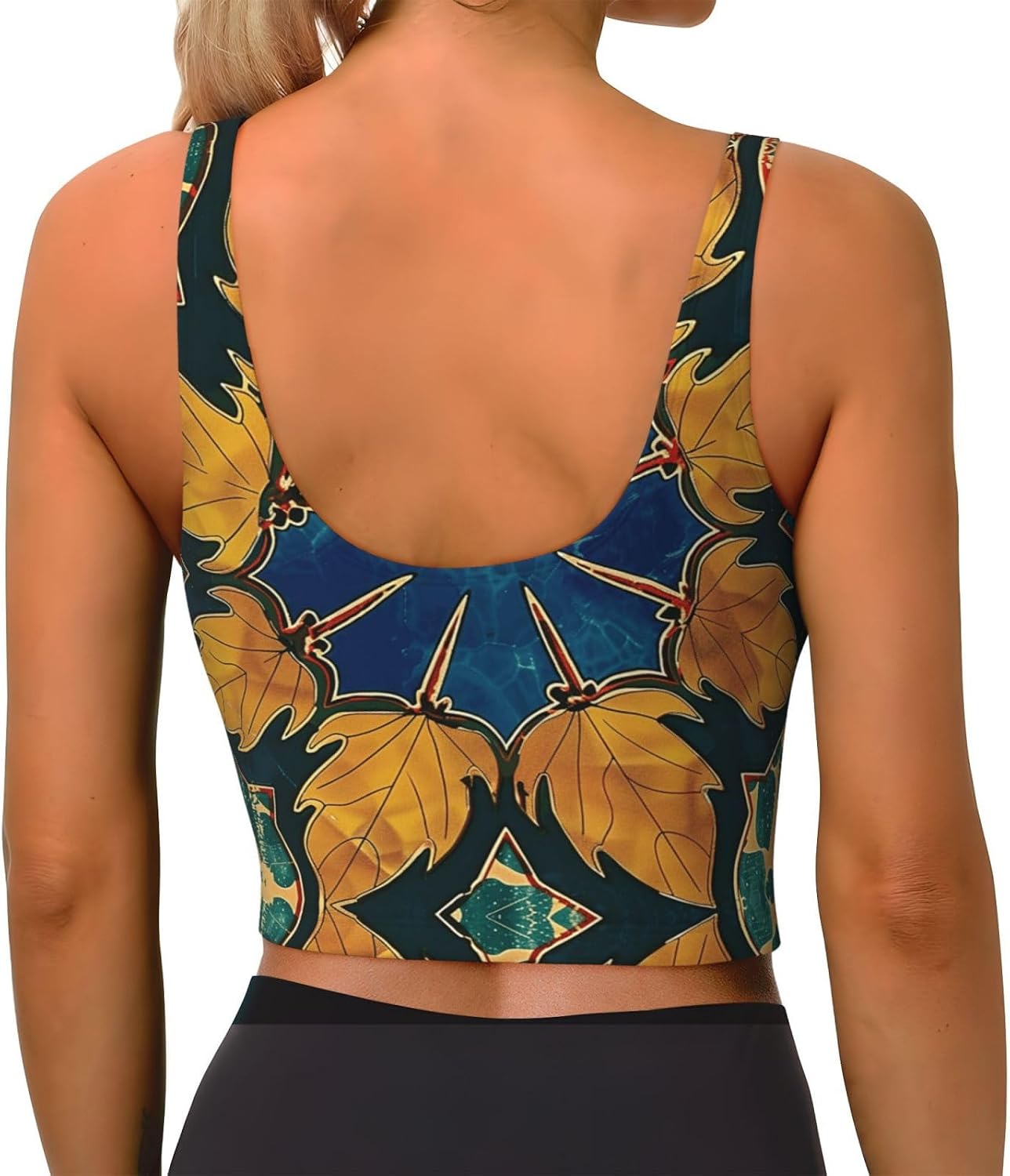 Intricate Decorative Art Women's Sports Bras - High Support Workout Tops for Women, Yoga Sports Bra, Bralettes with Support