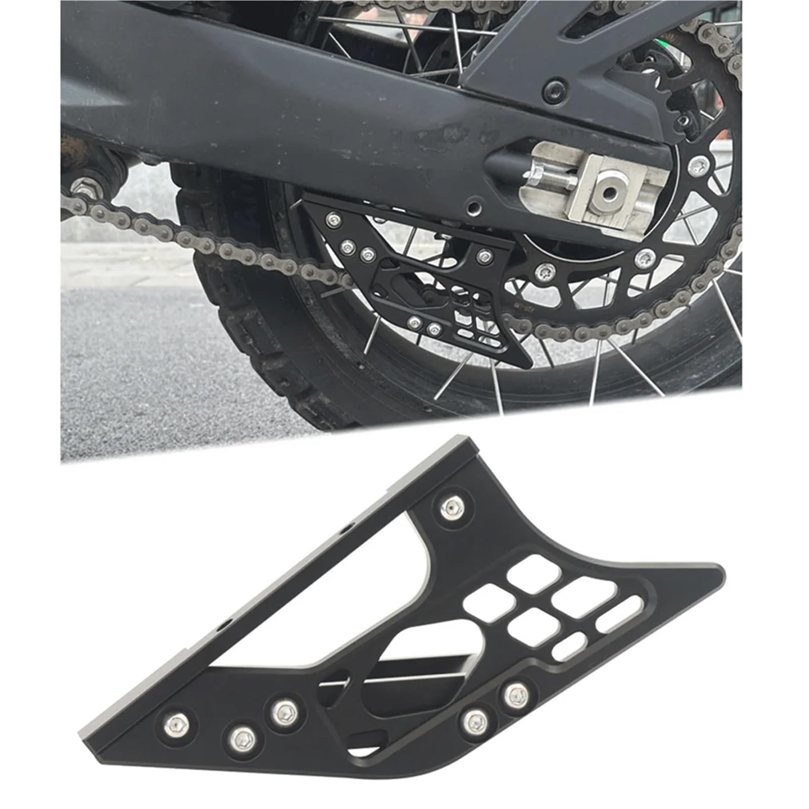 Roulette De Guidage De Chaîne Guide de bras oscillant de chaîne de moto 450MT MT450, curseur de protection de chaîne, accessoires (noir) garde de pignon