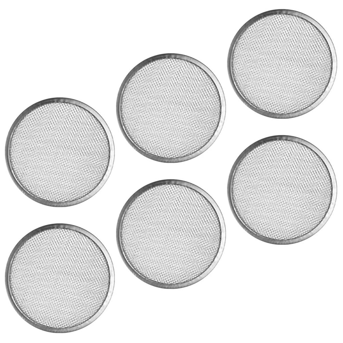 Tapas de Filtro para Frascos de Germinación Acero Inoxidable 304, Malla Colador Resistente para Tarros de Boca Ancha, 6 Piezas para Cultivo de Brotes en Cocina Hogar