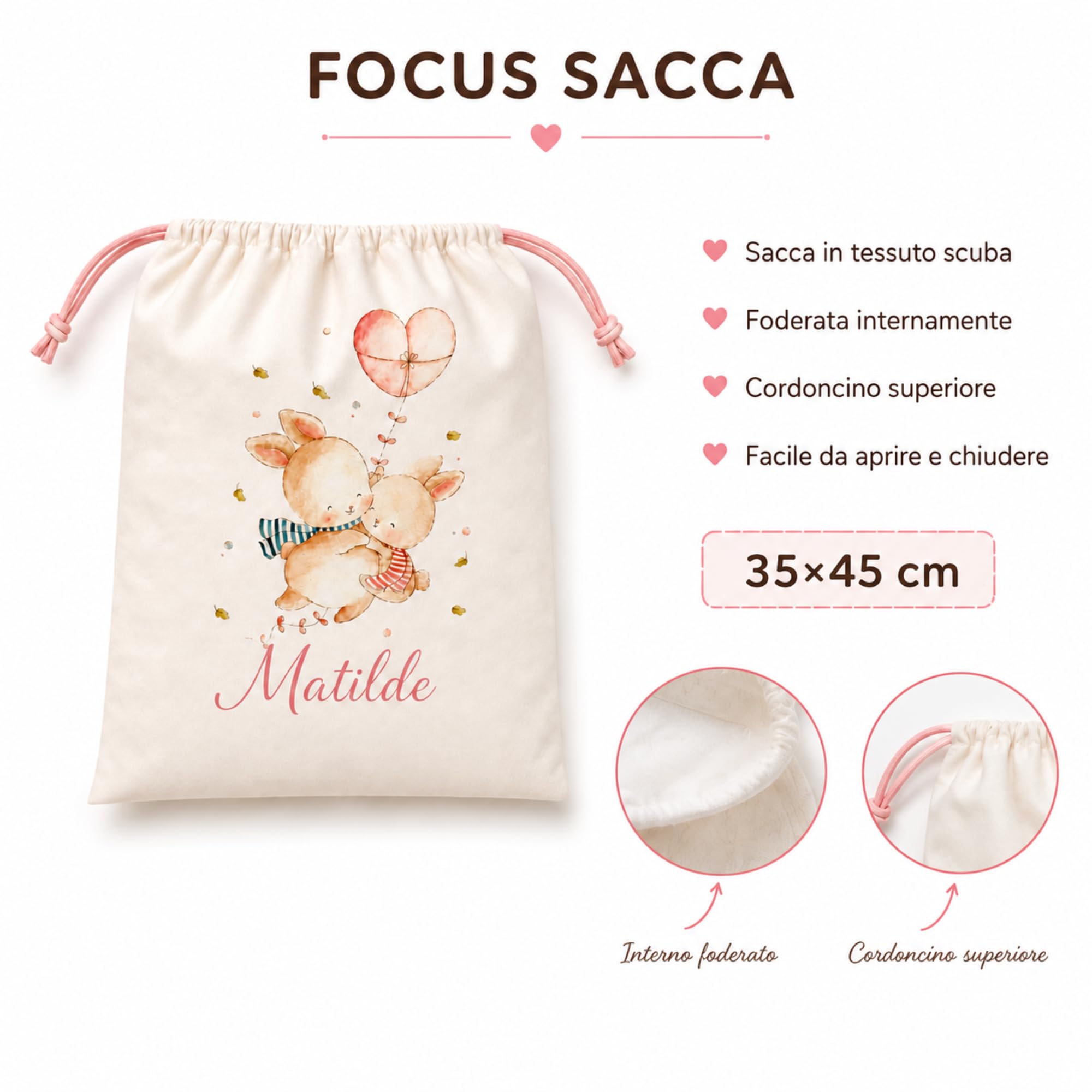 Kit Asilo Nido e Materna Personalizzato con Nome – Set 3 o 4 Pezzi
