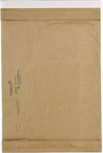 Miniatura 2 de Sealed Air Jiffy - Sobres acolchados #5, relleno de papel, cierre autoadhesivo, 10.5 x 16 pulgadas, kraft dorado, 100 por caja