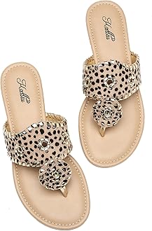 katliu Women's Flat Sandals Flip Flop Sandals Dressy Thong Sandals