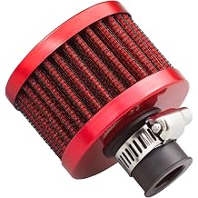 12mm Air Filter Intake Filter Breather Turbo Vent Cleaner Fits for Predator 212cc 196cc 6.5 hp GX160 GX200 TrailMaster MB200 KT196 RB200 CT200U Mini Bike Go Kart.