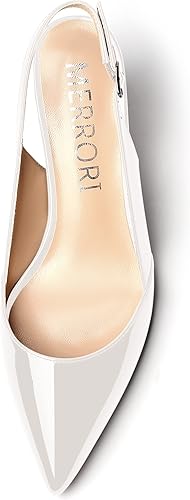 Miniatura 3 de MERRORI Zapatos de tacón medio con hebilla para mujer, con puntera puntiaguda, tacón de aguja, tacón medio, 2.5 pulgadas