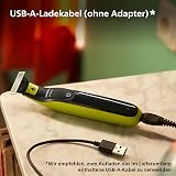 Philips OneBlade 360 Connected Face + Body, Hybrid Electric Beard Trimmer, Shaver and Body Groomer. Incl. 1x 360 Blade, 1x Original Blade (8 Month Supply), 5-in-1 Comb, 1 x Body Kit, Model QP4631/30 - 7