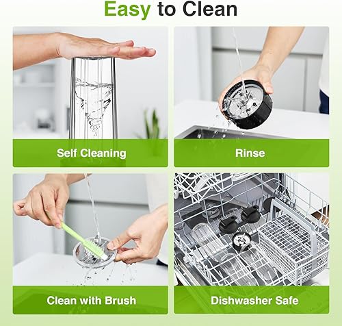 Miniatura 7 de KOIOS Licuadora para batidos, licuadora personal para batidos y batidos con 3 tazas para llevar de 22 onzas, licuadora de batidos de 22000 RPM,