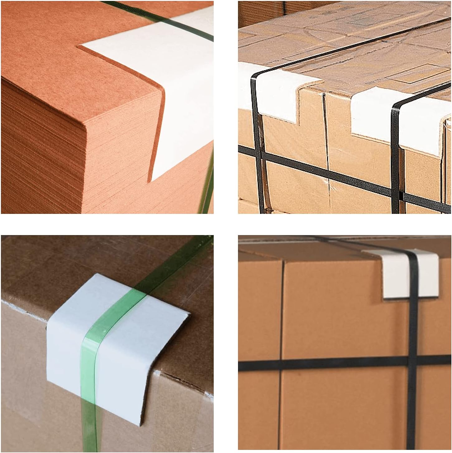 IDL Packaging Cardboard Edge Protectors 2" x 2" x 3", Pack of 50, White, 0.120" Thick – Reinforced V-Board Edge Guards for Pallets – Regular-Duty Cardboard Corners for Shipping – Sustainable Packaging : Everything Else