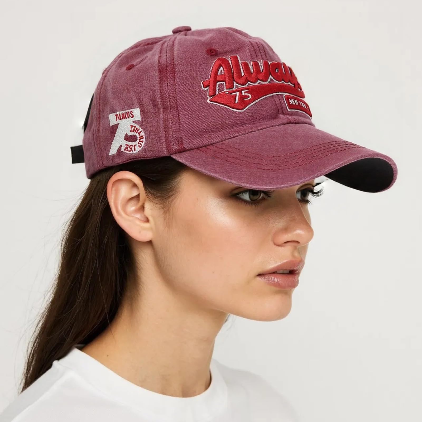 Cappellini da baseball in cotone per adolescenti ricami vintage unisex sport regolabili hip hop streetwear casual da esterno in cotone berretti da baseball