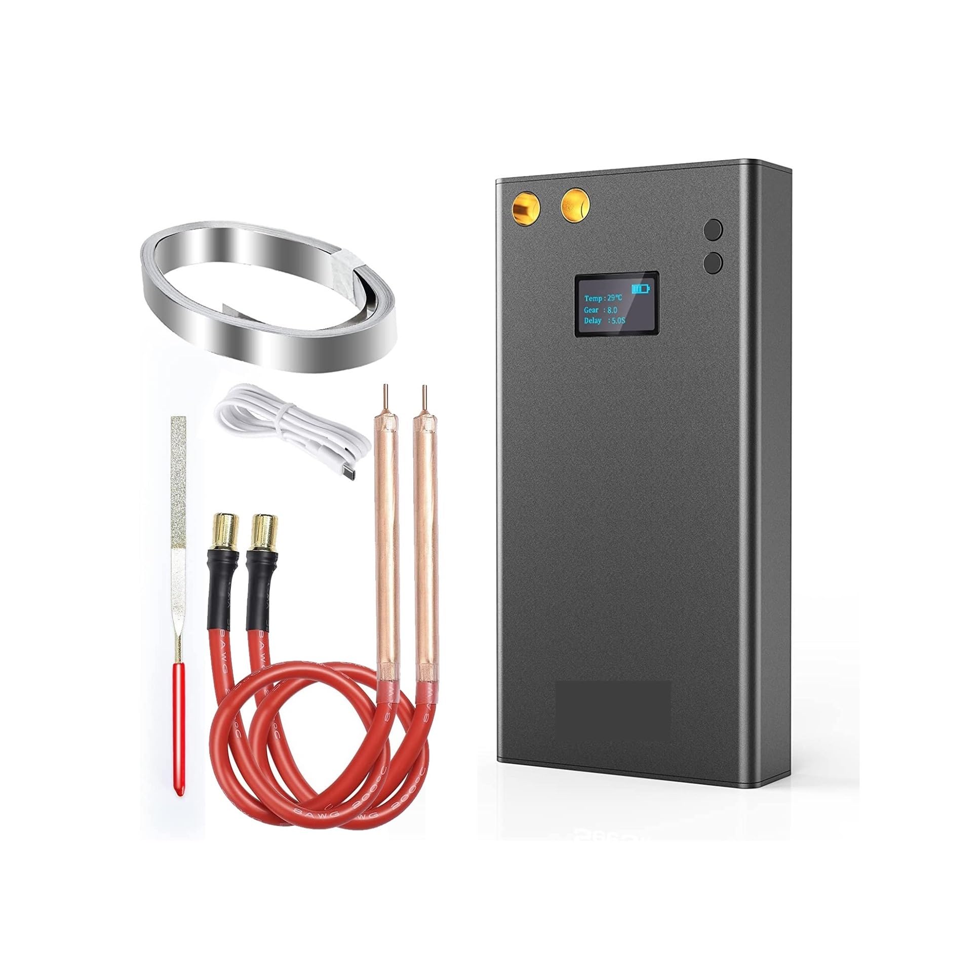 Light Weight Spot Welder 7500/11000mAh Accurate Welding Machine with Type-C Input Nickel Strip The Weld is Strong(7500mah)