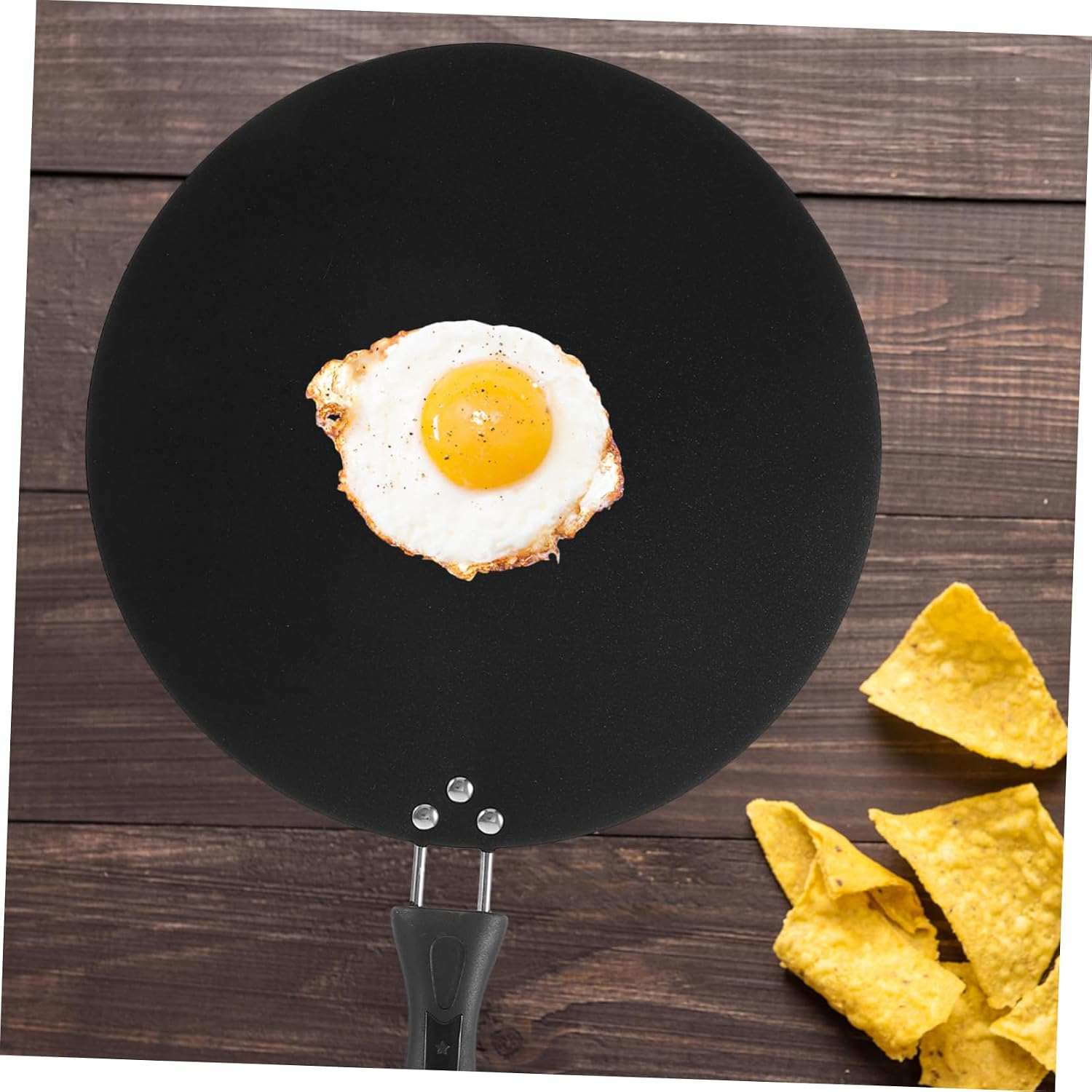 Luxshiny Nonstick Crepe Pan Portable Omelette and Tortilla Pan with Handle Versatile Cooking Pan for Steaks and Pancakes Easy to Clean Nonstick Surface for Home Use