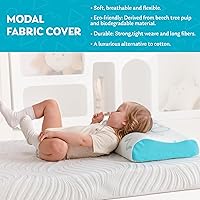 Vista 3 de MLILY Almohada infantil para dormir, almohada ajustable de espuma viscoelástica para niños, juego de cama, almohadas transpirables y refrescantes