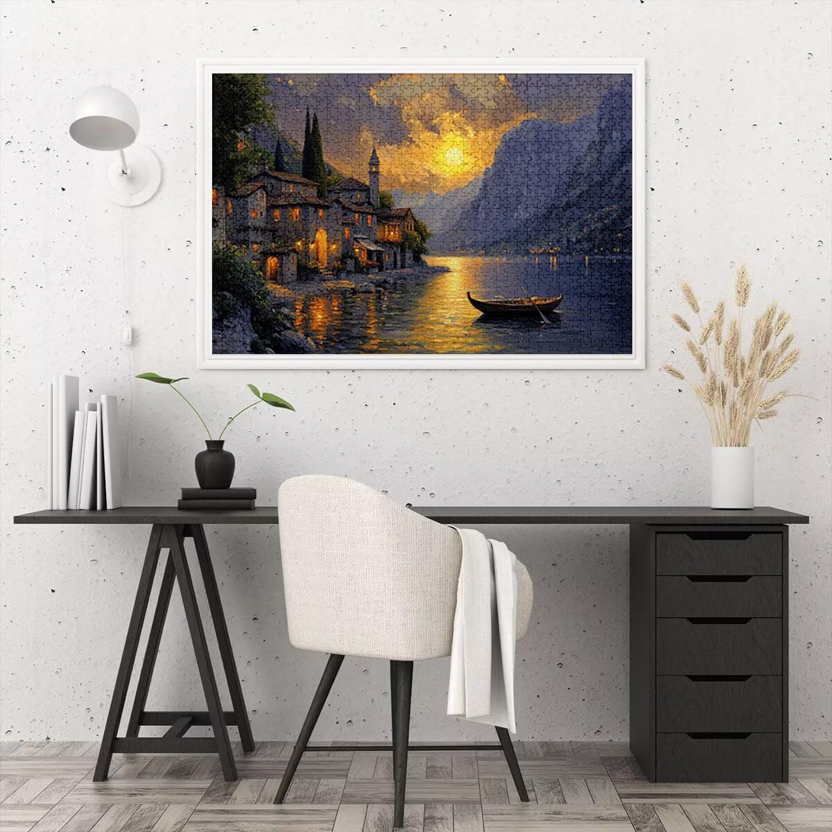 Puzzle 3000 Piezas, Puzzle Paisaje con Caja Regalo para Adultos, Rompecabezas de Madera, Rompecabezas Desafiante Decoracion Navidad, Regalo Mujer, Cuadros Decoracion Salon Modernos, (Atardecer) G-15