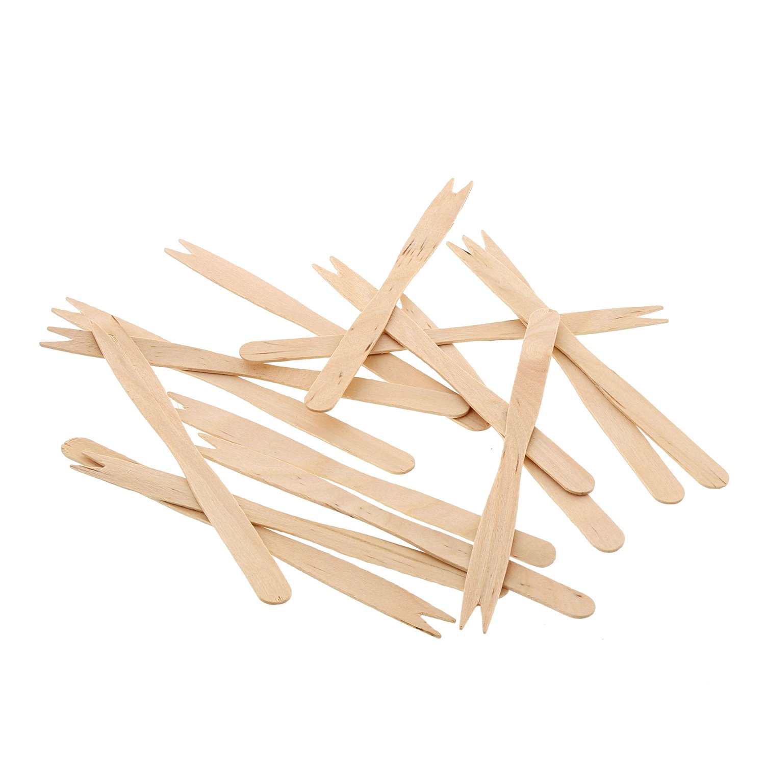 Royal Tenedor de madera de dos puntas, paquete de 1000