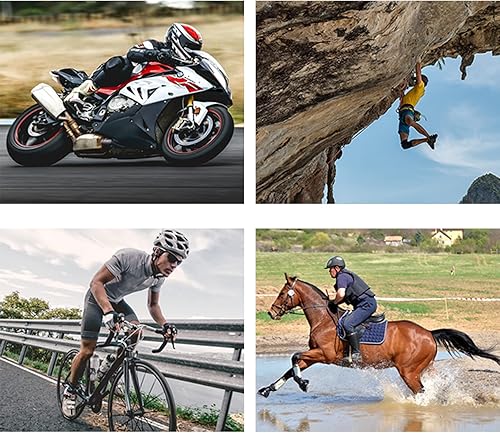 Miniatura 4 de Peicees Mochila plegable ligera para casco de motocicleta, para hombre, impermeable, de gran capacidad, para ciclismo, motocicleta, casco, mochila,