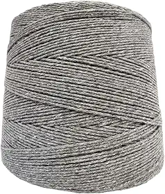 Barbante Eco Brasil 6 fios 1kg 980m Soberano cores a escolha (Cinza)