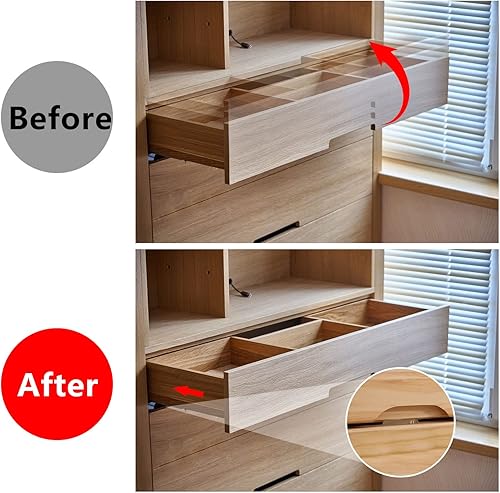 Miniatura 4 de 100 tapones de plástico para cajones para aparador, deslizadores de cajones para cajón, deslizadores de cajones para reparación de aparadores,
