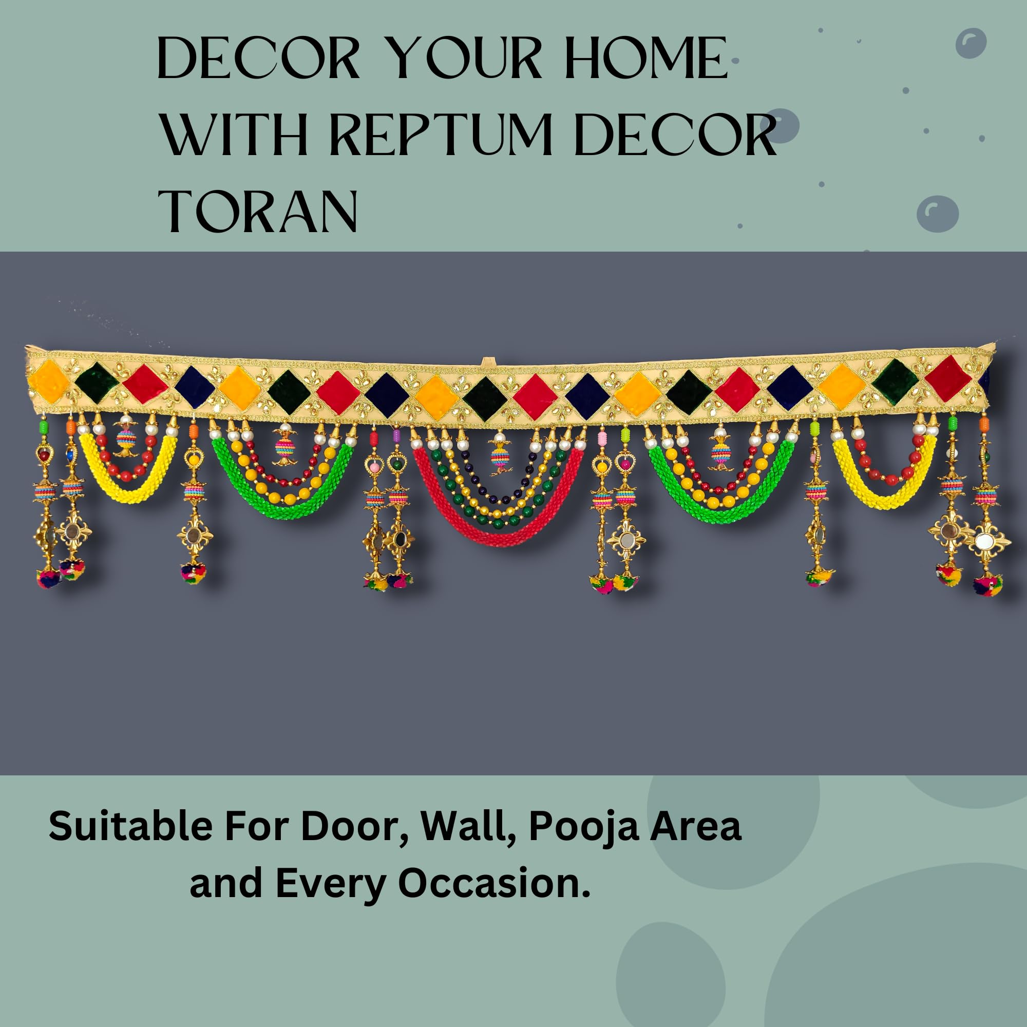 REPTUM DECOR Cotton Toran (37 inch, Multicolour) - Image 6 thumbnail