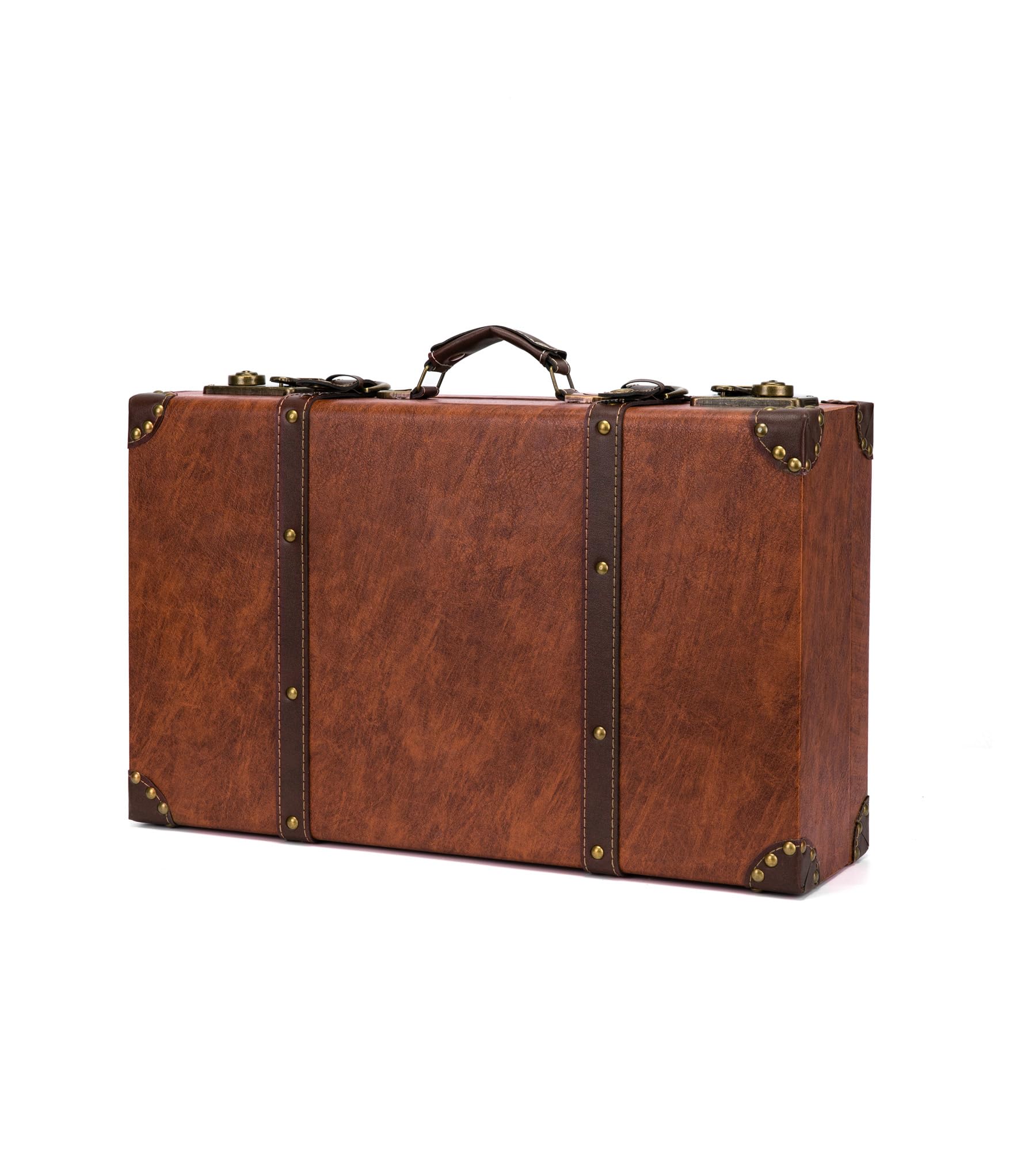 ヴィンテージ トランクケース トランクバッグ 55cm×35cm 古道具 ② Amazon.com: feilario Vintage Leather Storage Trunk Small Portable